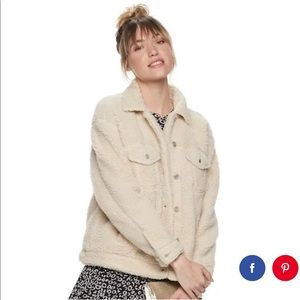 Popsugar sherpa jacket